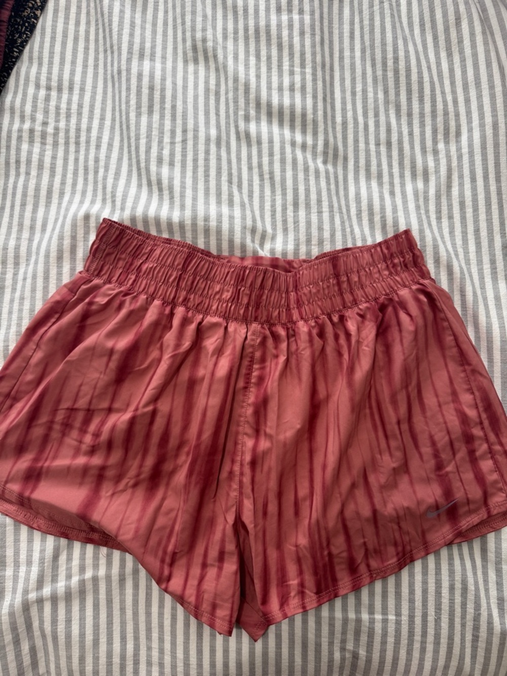 Women’s Lightweight Red Elastic-Waist Shorts
